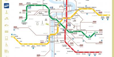 Plan du métro de prague