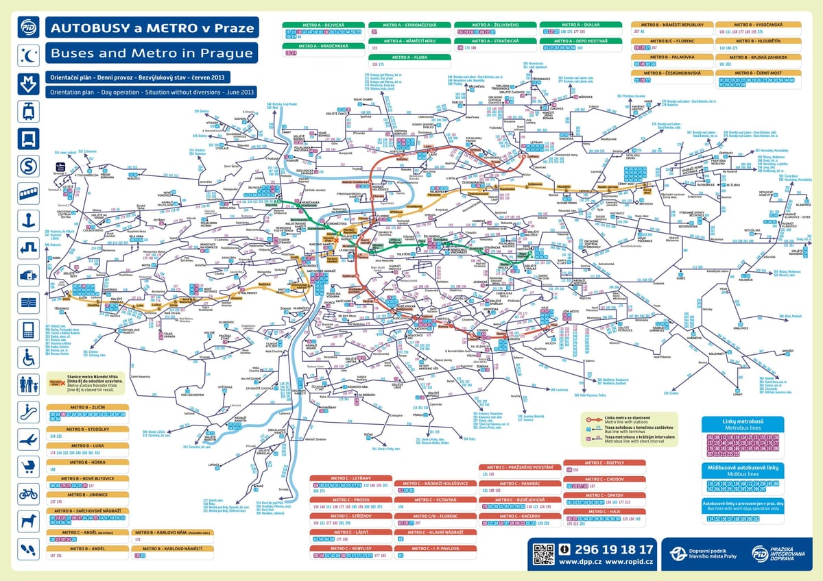 la carte de prague station de bus