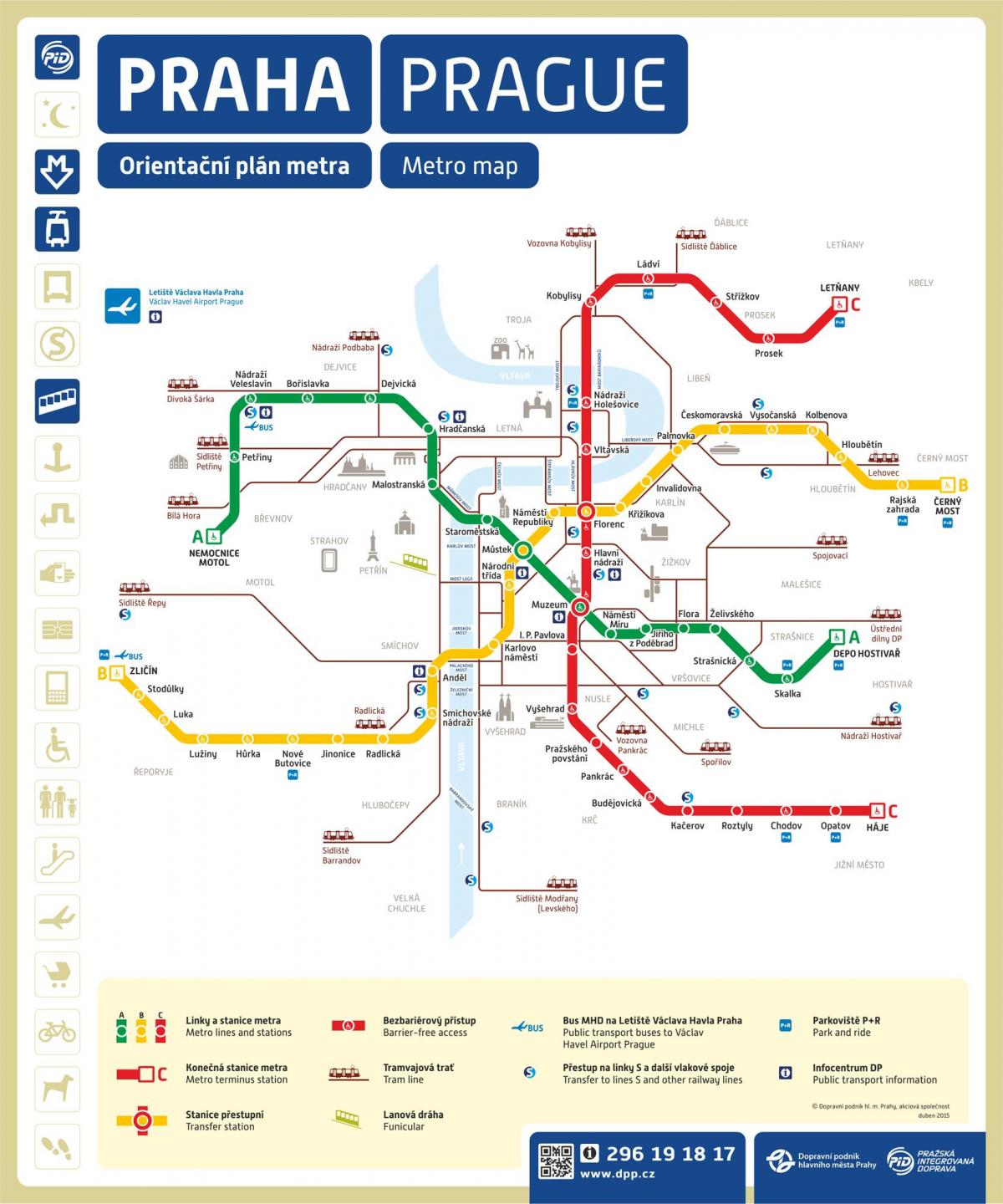 plan du métro de prague