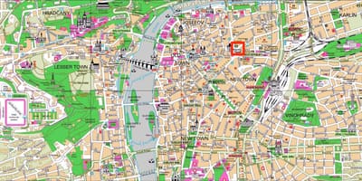 Carte de la place de la république prague