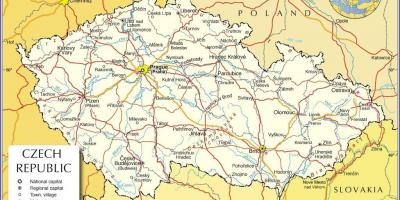 Praha république tchèque carte