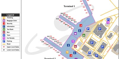 Carte de vaclav havel airport